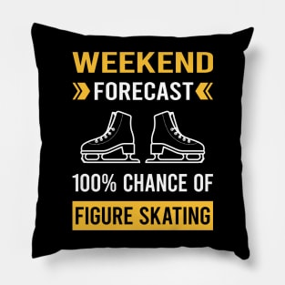 Weekend Forecast Figure Skating Skate Skater Pillow