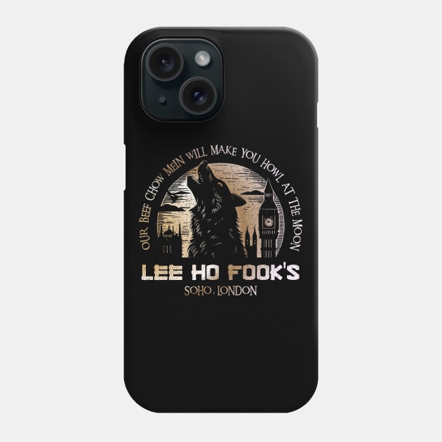 Lee Ho Fooks - Soho London - 1978 - Warren Zevon - Werewolves of London - Howl at the Moon - Distressed Phone Case by Barn Shirt USA