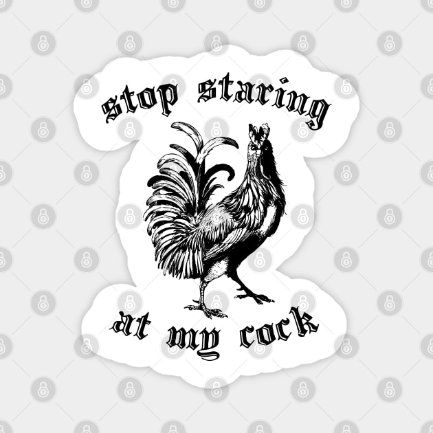 Stop Staring At My Cock Magnet by irvtolles