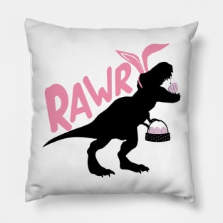 Happy EastRawr Egg Hunting Gear Pillow