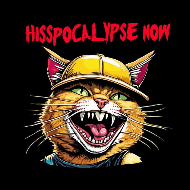 mean hissing cat. hisspocalypse now! by Kingrocker Clothing