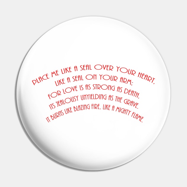 Love Quote, song of solomon Pin by LND4design