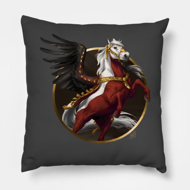 Sarmatian Pegasus Pillow by ThunderboltFire