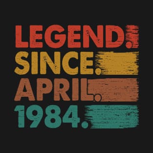 39 Years Old Gifts Legend Since April 1984 39th Birthday T-Shirt