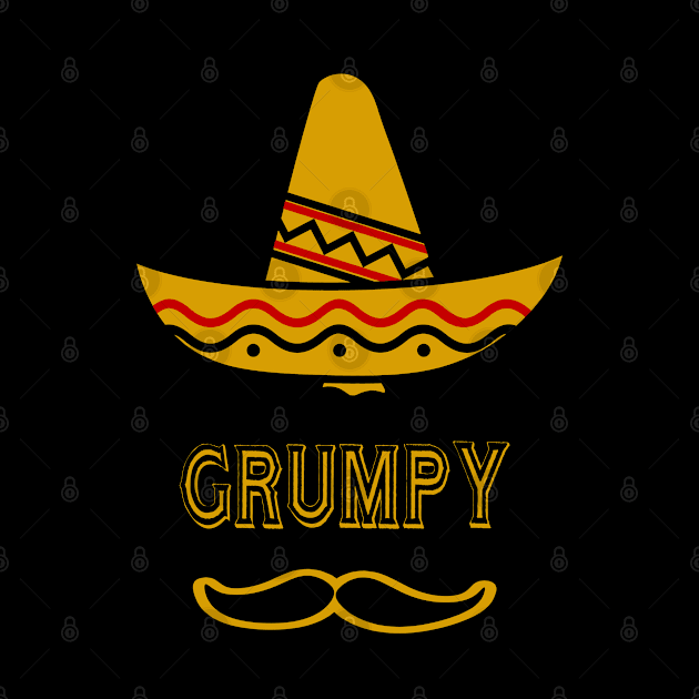 Funny Cinco De Mayo Grumpy Mexican by familycuteycom