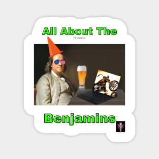 Ben Franklin Pop Art Funny Design Magnet