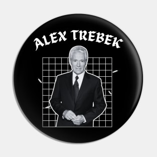 Alex trebek 80s Pin