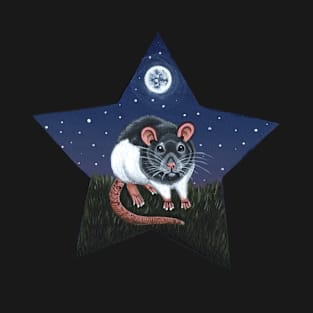 Grey Hooded Rat Star T-Shirt