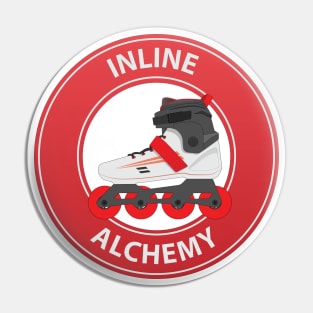 Inline Alchemy - Red Inline skate & rollerblade Pin