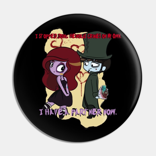 Partners in Crime Pin by RaggedyAnzy