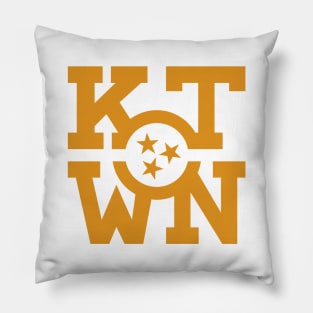 KTWN - Orange on White Pillow