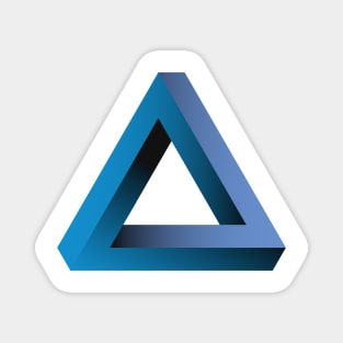 Blue Penrose Triangle Magnet