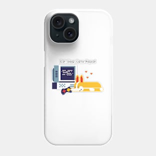 'Eat. Sleep. Game. Repeat.' Video Game Lover with Cute Pixel Dog Design Phone Case