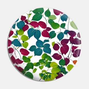 Multicolour Leaves Pin