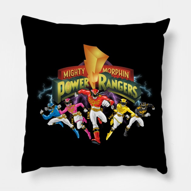 Mighty Morphin Power Rangers Pillow by Rans Society