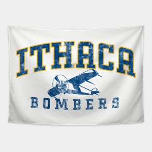 Ithaca Bombers Retro Logo Tapestry