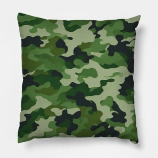 GREEN MILITARY CAMOUFLAGE DESIGN Pillow