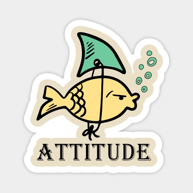 Attitude Shirt | Fish With an Attitude as Shark Magnet by blacckstoned