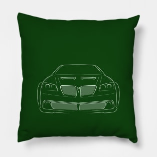 Pontiac G8 - front stencil, white Pillow