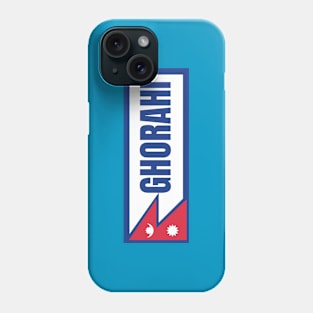 Ghorahi City with Nepal Flag Phone Case