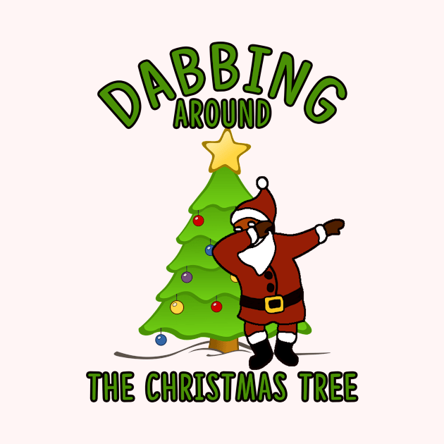 Dabbing Around the Christmas Tree Dab Santa by charlescheshire