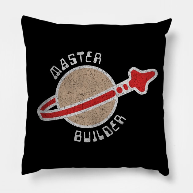 Lego Space Logo - Master Builder Pillow by Barn Shirt USA