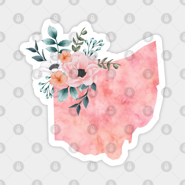 Ohio Floral Magnet by bloomnc