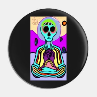 Deadly meditation Pin