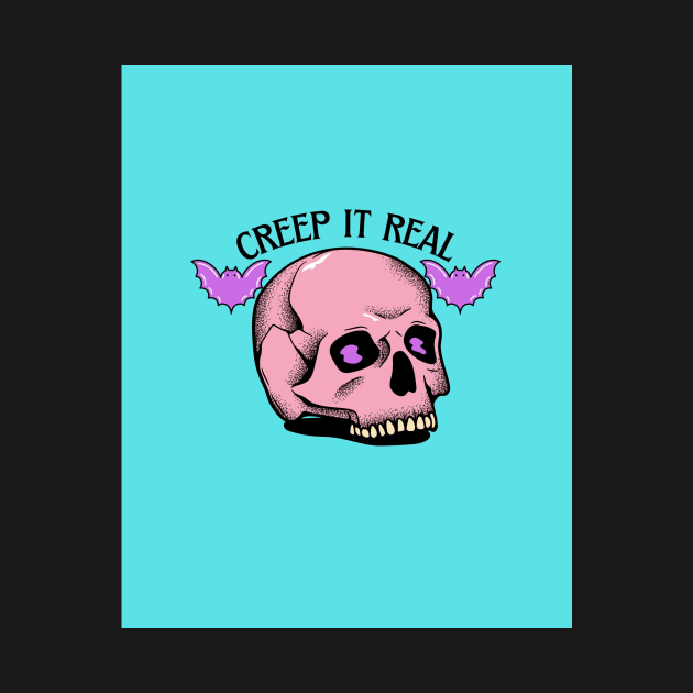 Creep it real with bats by Bite Back Sticker Co.
