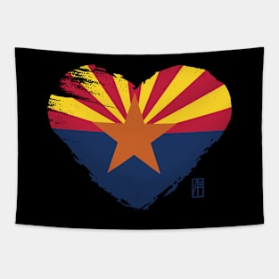 U.S. State - I Love Arizona - Arizona Flag Tapestry