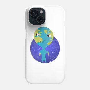 happy earth Phone Case