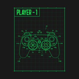 Retro Video Game Diagram T-Shirt