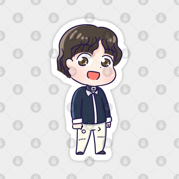 BTS Suga Fake Love chibi Magnet by Oricca