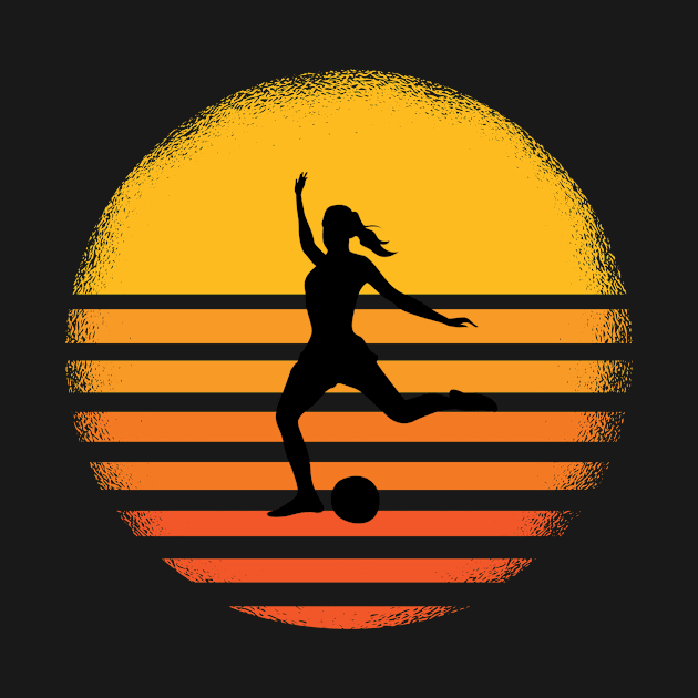 woman soccer vintage by Imutobi