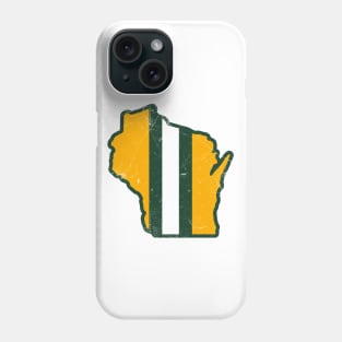 Wisconsin Helmet, Retro - White Phone Case