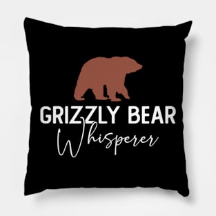 Grizzly Bear Whisperer - Grizzly Bear Pillow