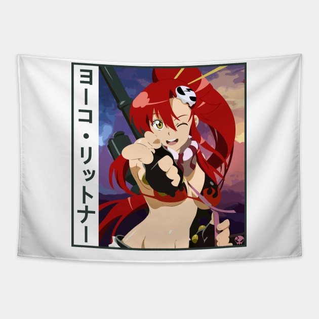 Yoko Littner Tapestry by Koburastyle