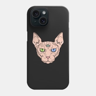 Third Eye Sphynx Cat Phone Case