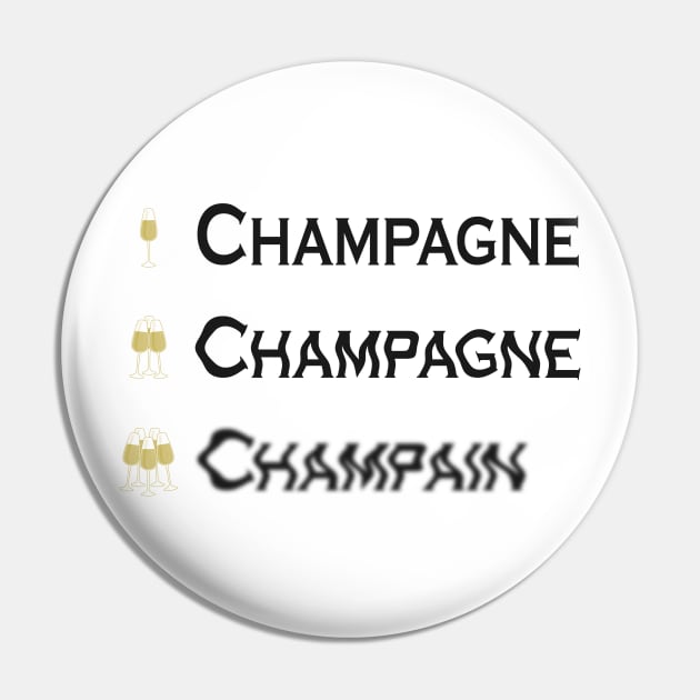 Love Champagne, Dislike Champain Pin by RomArte