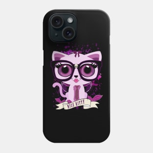 Nice Kitty - Purple Phone Case