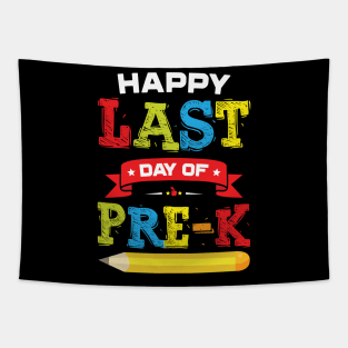 Happy Last Day Of Pre-K Preschool Graduation Tapestry