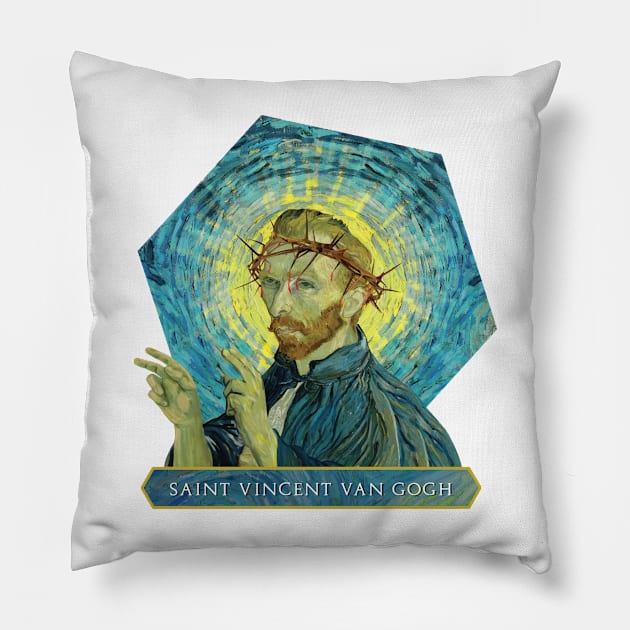 Saint Vincent van Gogh Pillow by hayatininevreni