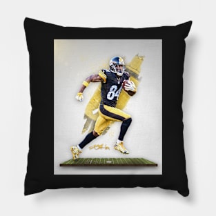 Brown Pittsburgh Sports Art Pillow
