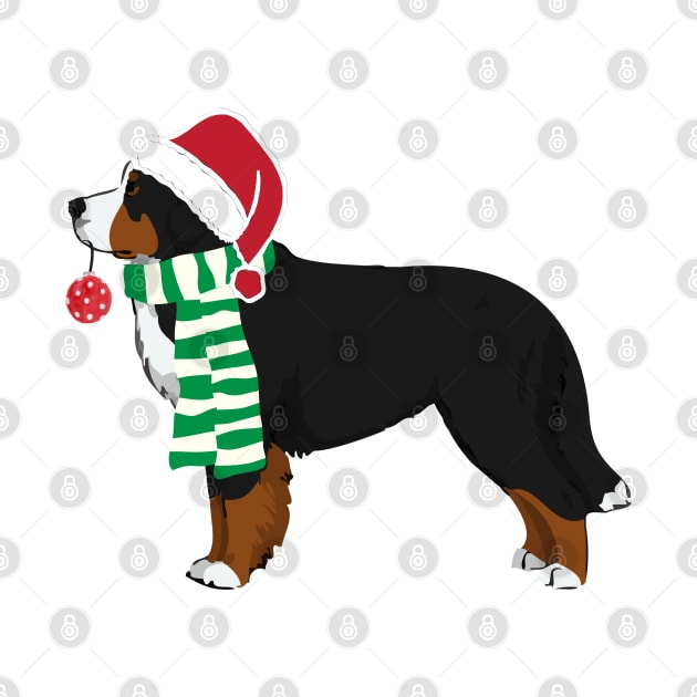 Bernese Mountain Dog Christmas Dog by EMR_Designs