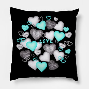 Cute Hearts with Love Pillow