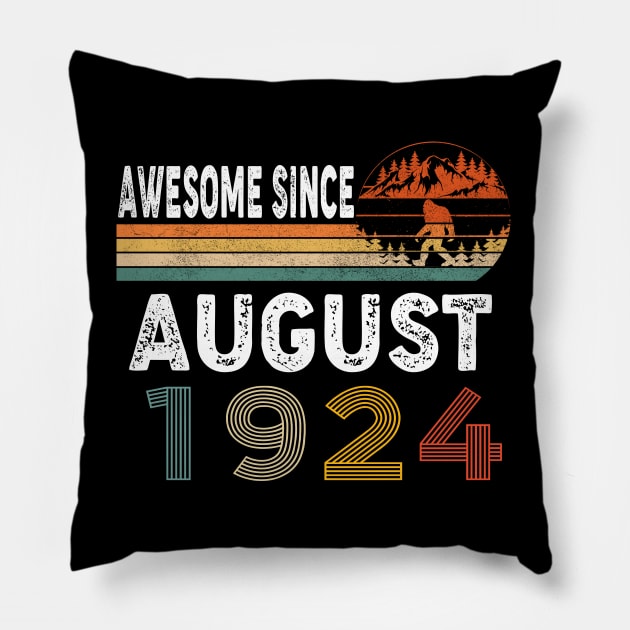 Awesome Since August 1924 Pillow by ThanhNga