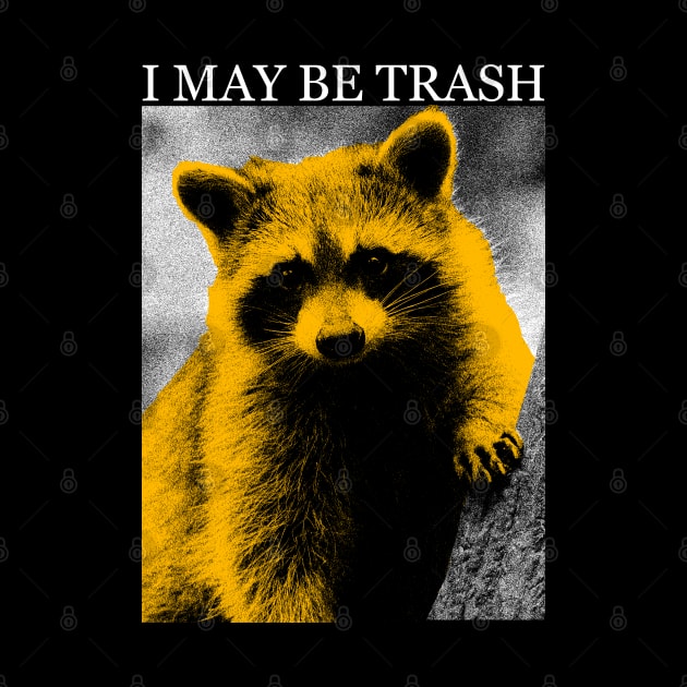 I MAY BE TRASH Raccoon by giovanniiiii