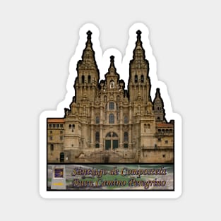 Buen Camino Peregrino Santiago Compostela Way Scallop Arrow Cathedral Magnet