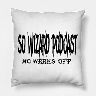 So Wizard Podcast Spiky Logo Black 2024 Pillow