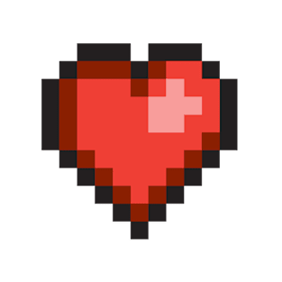 8Bit Heart Magnet